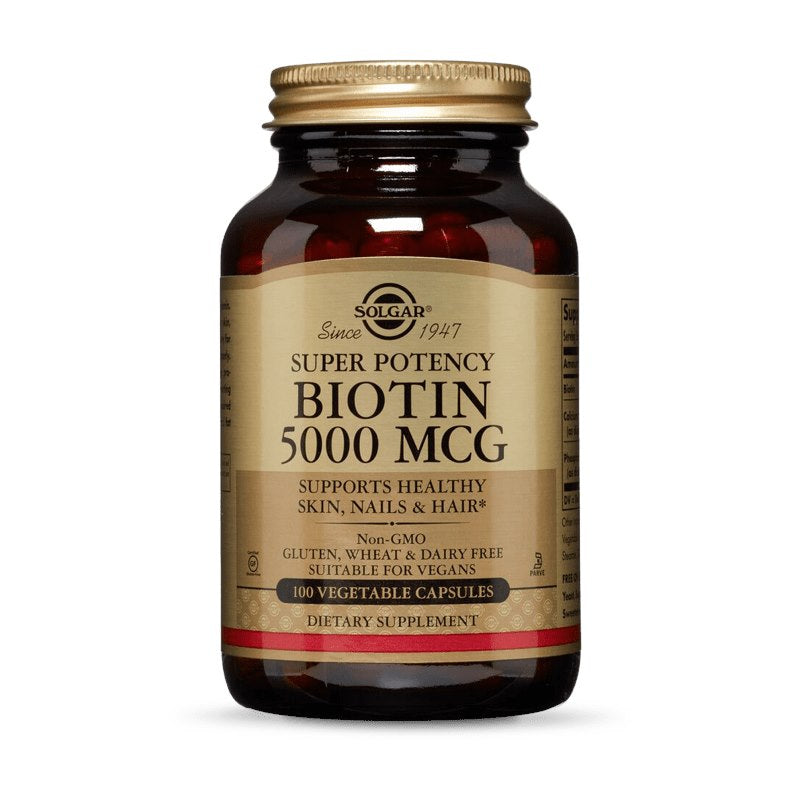 Solgar Biotinas 5000 mcg – Biotinas 5000 mcg 100 kapsulių