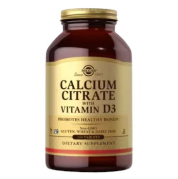 Solgar kalcio citratas su vitaminu D3 120 tablečių