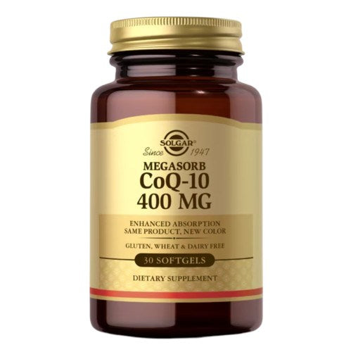 Solgar Megasorb CoQ-10 400 mg 60 kapsulių