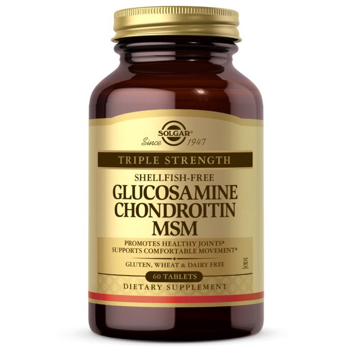 Solgar Gliukozaminas, chondroitinas, MSM 60 tablečių