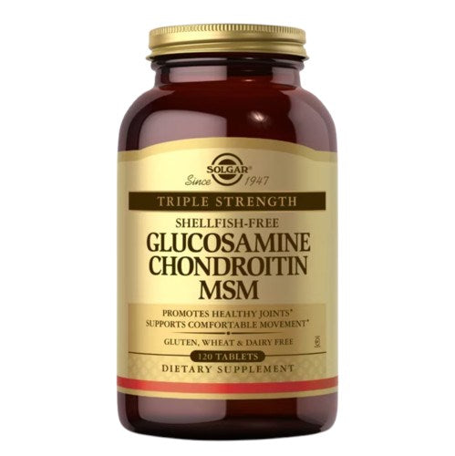 Solgar gliukozaminas, chondroitinas, MSM 120 tablečių