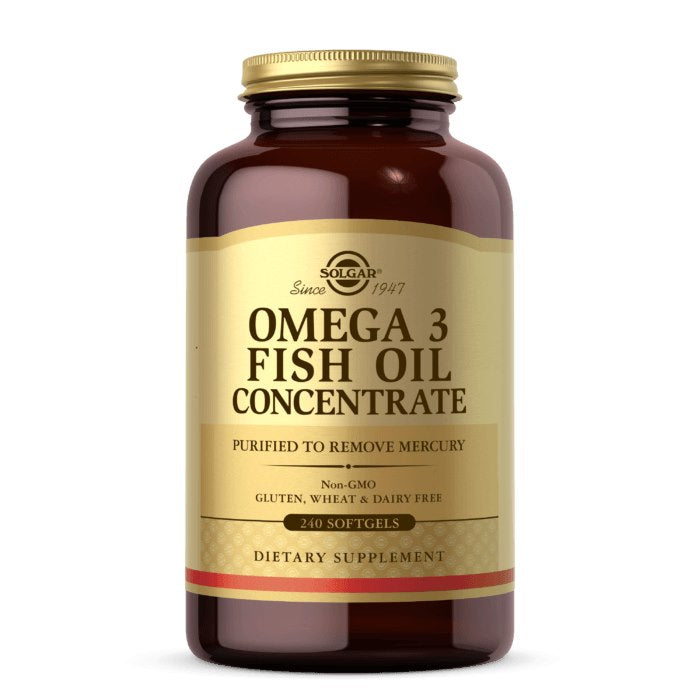 Solgar Omega 3 - žuvų taukų koncentratas 240 kapsulių