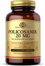 Solgar Policosanol - Policosanol 20 mg 100 kapsulių