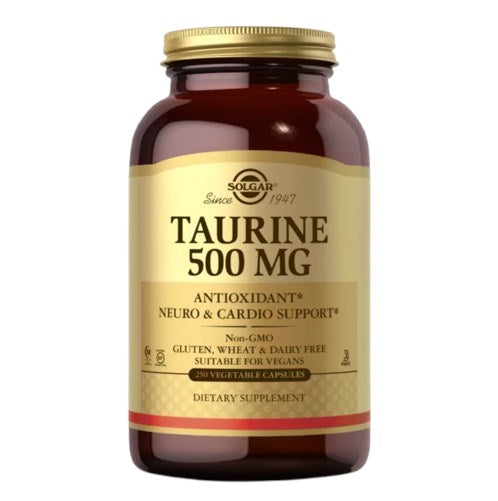 Solgar taurinas 500 mg 250 kapsulių