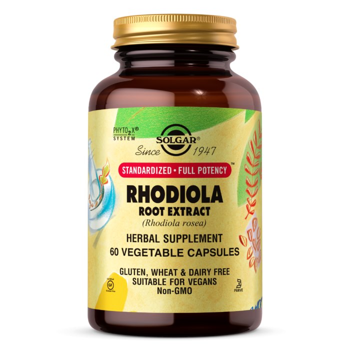 Solgar Rhodiola šaknų ekstraktas SFP 500 mg - Rhodiola rosea šaknų ekstraktas 60 kapsulių