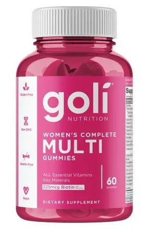 GOLI NUTRITION moterims skirtas kompleksinis multivitaminų ir mineralų kompleksas moterims 60 guminukų