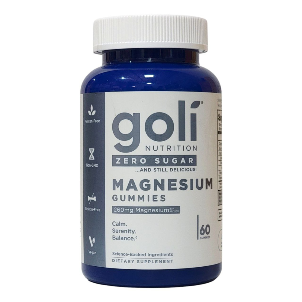 GOLI NUTRITION Zero Sugar Magnesium - Magnis - drebučiai be cukraus 60 drebučių