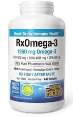 NATŪRALŪS VEIKSNIAI RxOmega-3 240 kapsulių