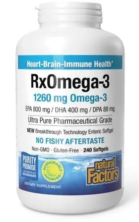 NATŪRALŪS VEIKSNIAI RxOmega-3 240 kapsulių