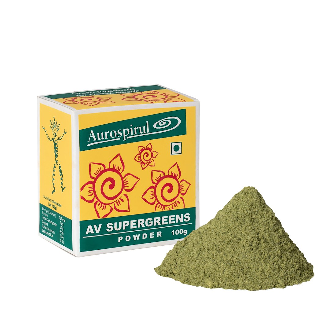 AUROSPIRUL AV Supergreens milteliai 100 g