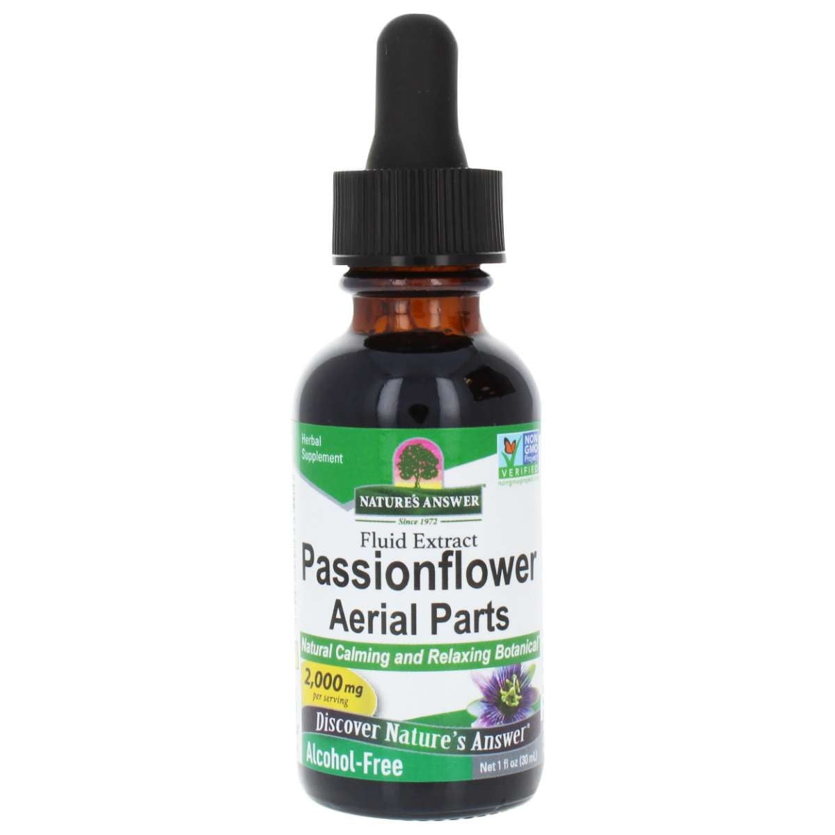 Nature's Answer Pasifloros antžeminės dalys – Pasifiloros ekstraktas 30 ml