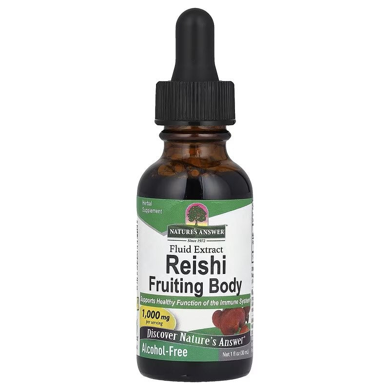 Nature's Answer Reishi vaisiaus kūnas - Reishi vaisiaus kūno ekstraktas 30 ml