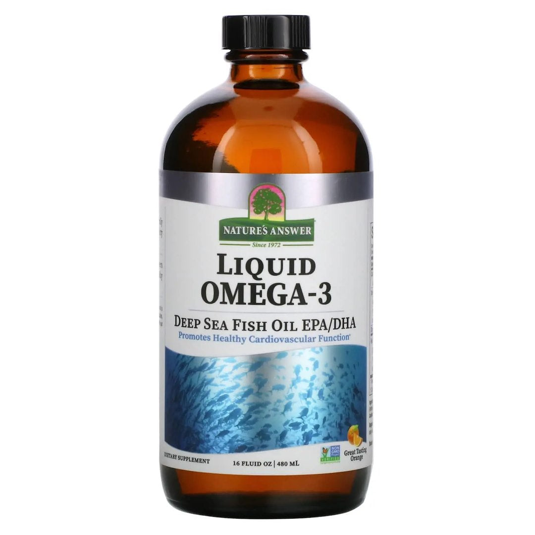 Nature's Answer Skystas Omega-3 giliavandenių žuvų taukų EPA/DHA 480 ml