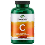 Swanson vitaminas C 500 + erškėtuogės 250 kapsulių