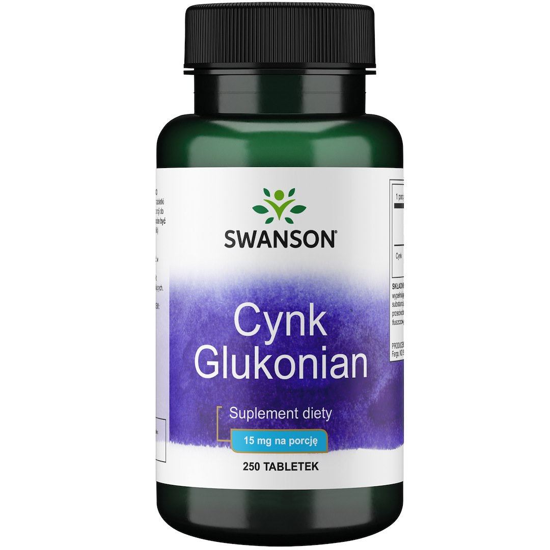 Swanson cinkas gliukonatas 250 tablečių