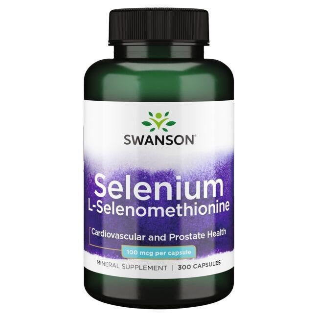 Swanson Selenas L-selenometioninas 100 mcg 300 kaps.