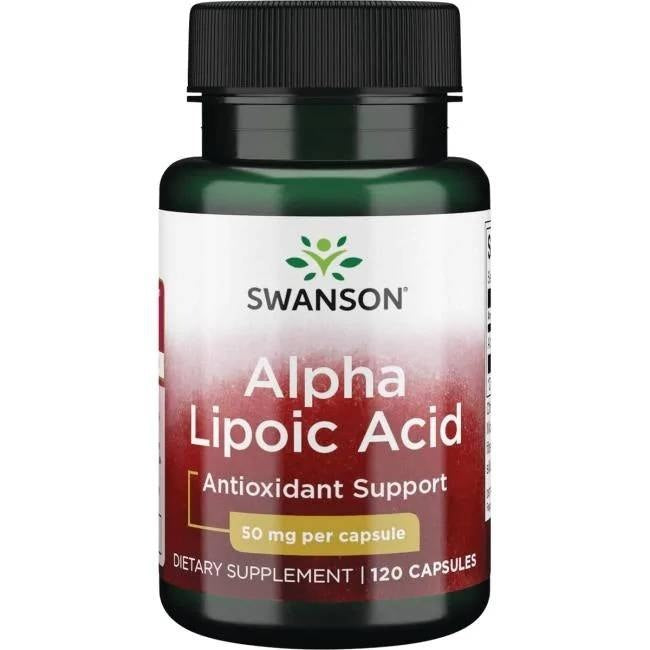 Swanson alfa lipoinė rūgštis 50 mg, ALA 120 kapsulių