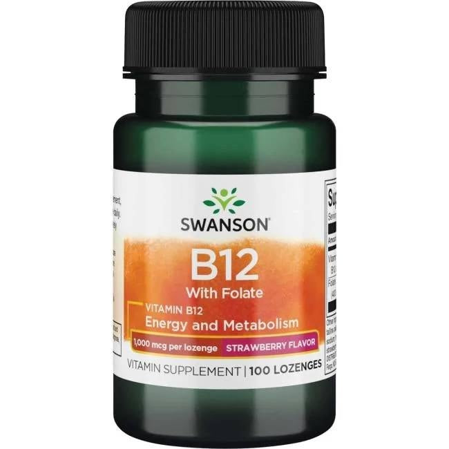 Swanson vitaminas B12 1000 mcg 100 pastilių