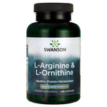 Swanson L-argininas ir L-ornitinas 100 kapsulių - Magnis.lt