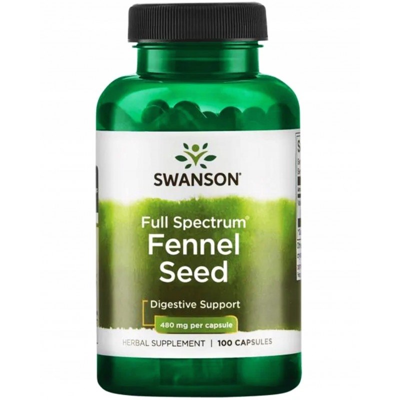 Swanson Full Spectrum Fennel Seed“ – pankolių sėklos 100 kaps. Swanson“