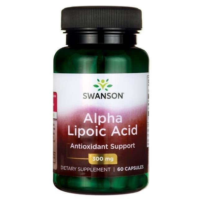 Swanson alfa lipoinė rūgštis 300 mg, ALA 60 kapsulių