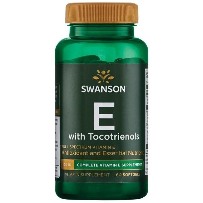 Swanson Full Spectrum E su tokotrienoliais 60 kapsulių