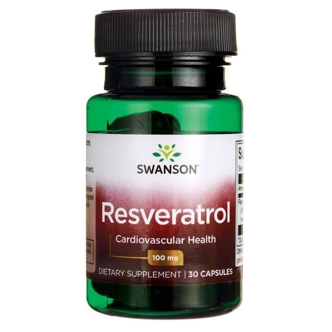 Swanson Resveratrol - Resveratrolis 100 mg 30 kapsulių
