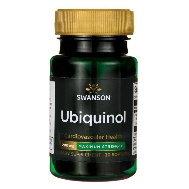 Swanson Ubichinolis 200 mg 30 kapsulių