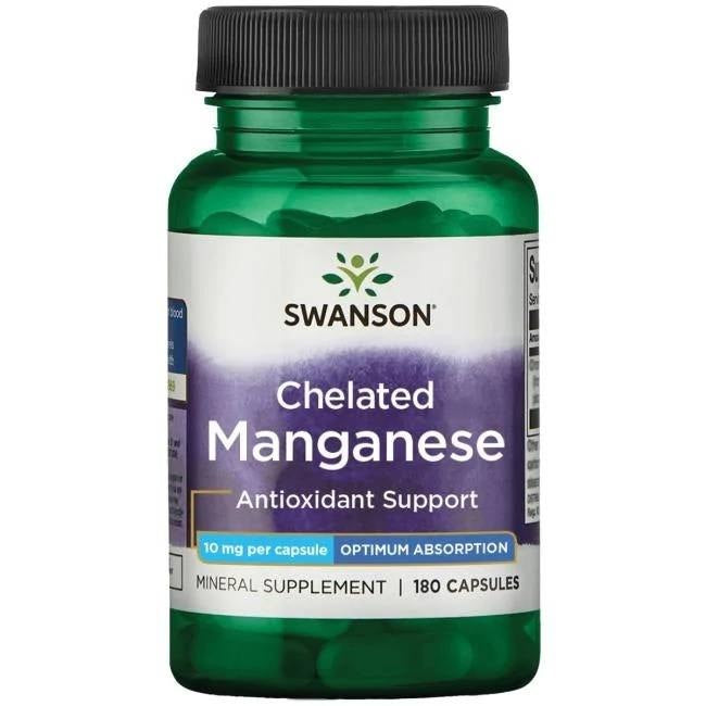Swanson Albion mangano chelatas 10 mg 180 kapsulių