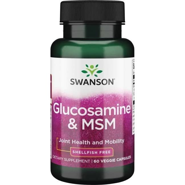 Swanson gliukozaminas ir MSM 60 kapsulių