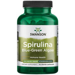Swanson Spirulina mėlynai žali dumbliai 90 kapsulių