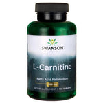 Swanson L-karnitinas - L-karnitinas 500 mg 100 tablečių