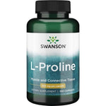 Swanson L-prolinas 500 mg 100 kapsulių