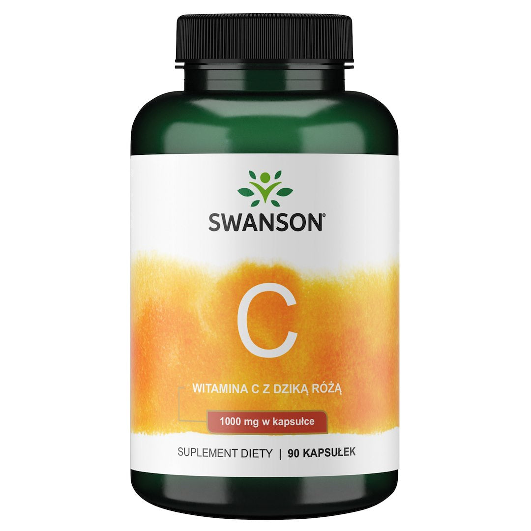 Swanson vitaminas C 1000 + erškėtuogės 90 kapsulių