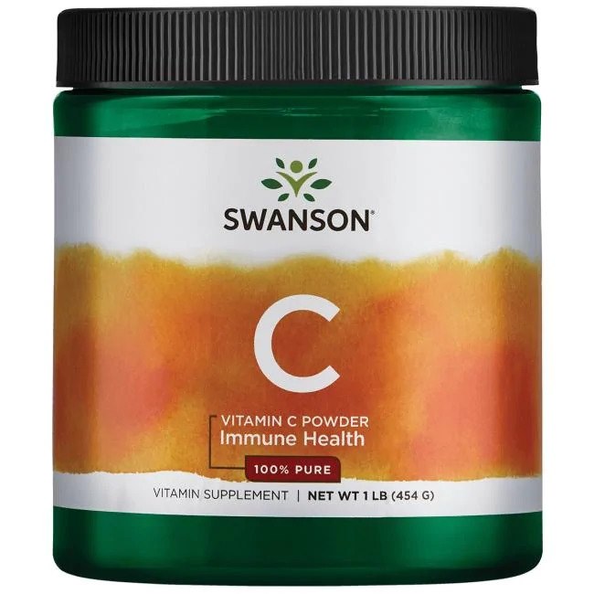 Swanson vitamino C milteliai - 100 % grynumo 454 g