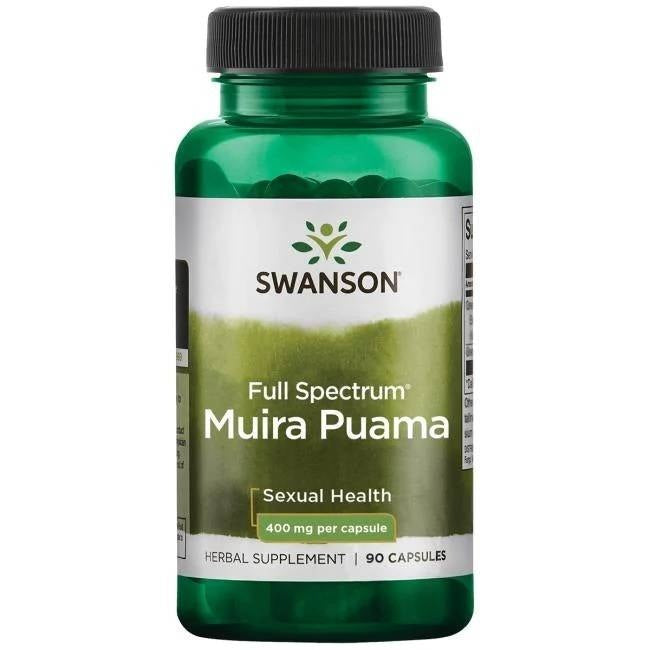 Swanson pilno spektro Muira Puama 400 mg 90 kapsulių