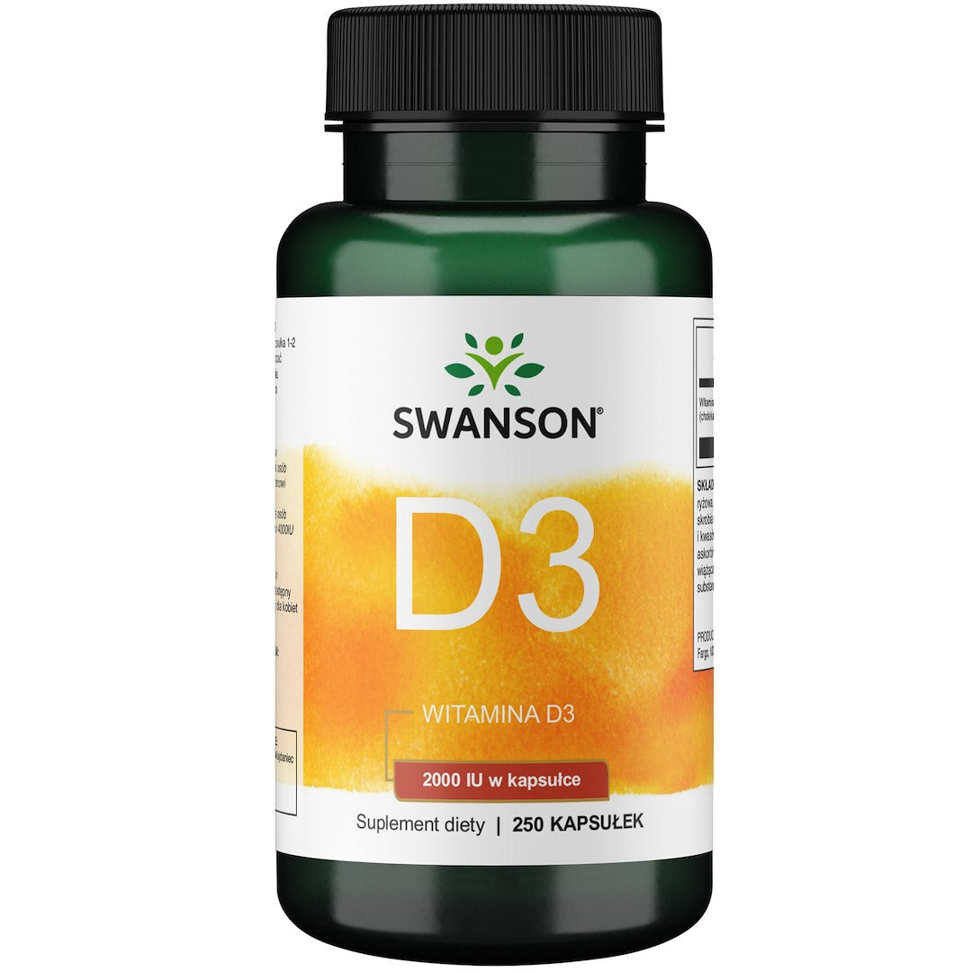 Swanson Vitaminas D3 2000 TV 250 kapsulių