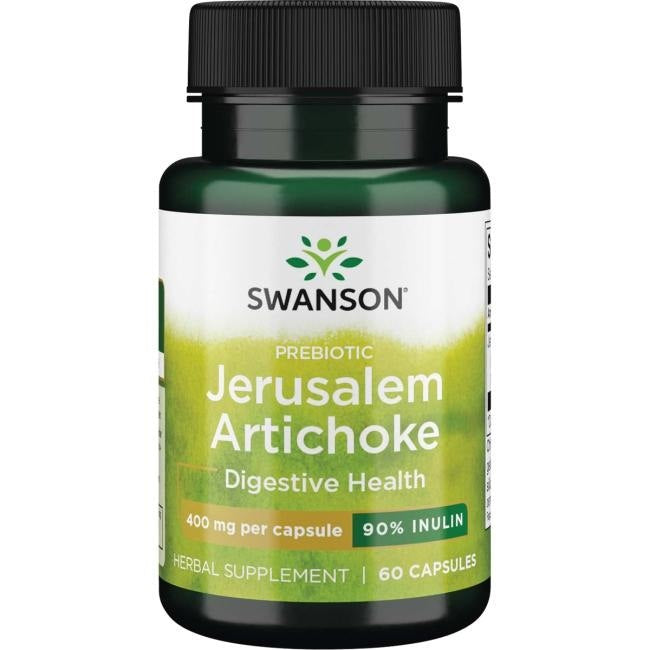 Swanson prebiotinis topinambų skonio gėrimas 400 mg 60 kapsulių