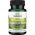 Swanson pilno spektro Angelica 400 mg 60 kapsulių