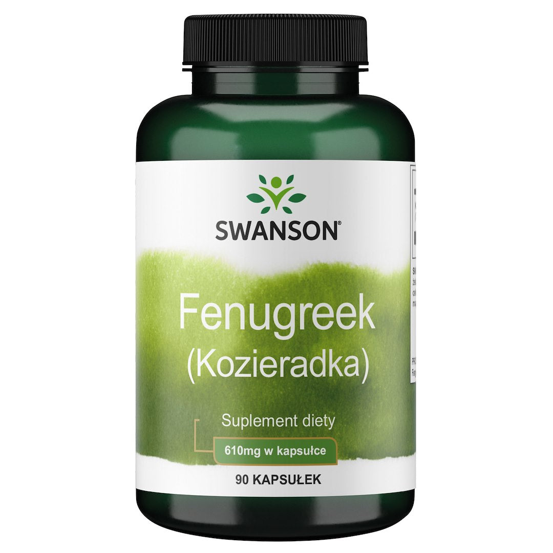 Swanson Fenugreek - Fenugreek 610 mg 90 kapsulių