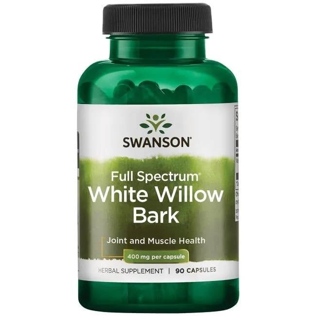 Swanson pilno spektro baltojo gluosnio žievė 400 mg 90 kapsulių