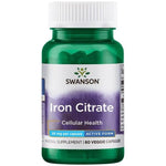 Swanson geležies citratas 25 mg 60 kapsulių - Magnis.lt