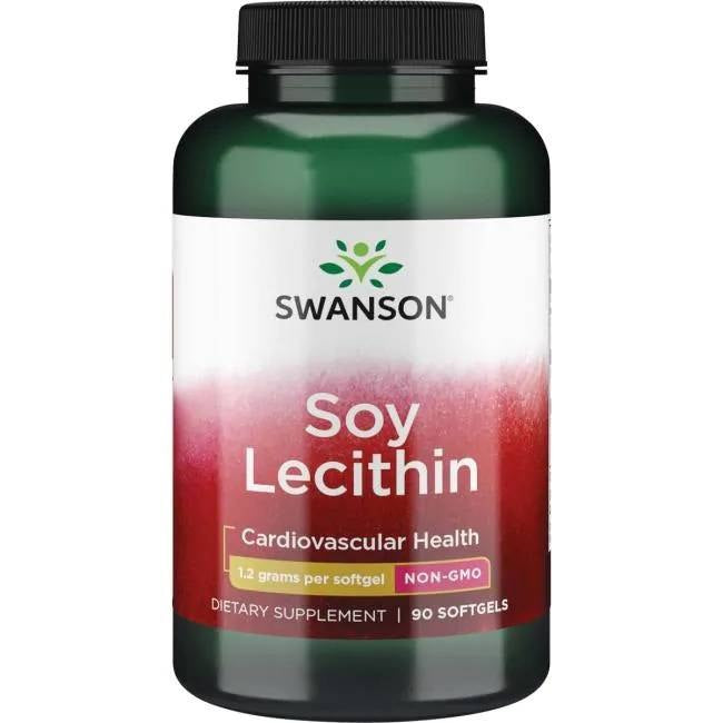 Swanson sojų lecitinas - sojų lecitinas 1200 mg 90 kapsulių