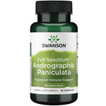 Swanson pilno spektro Andrographis Paniculata 400 mg 60 kapsulių