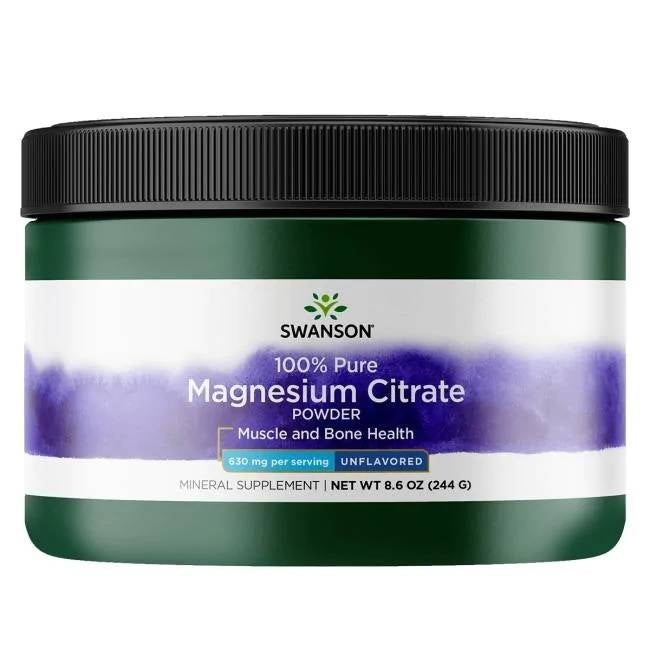 Swanson magnio citratas - 100 % grynumo 244 g