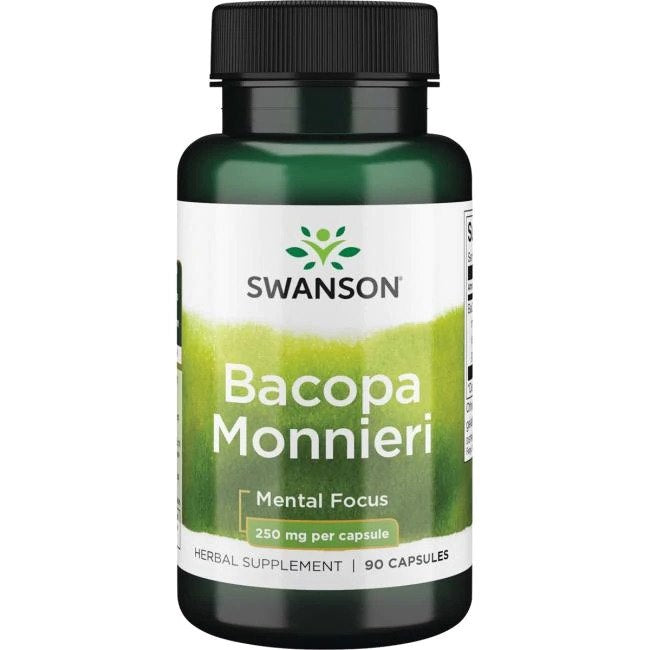 Swanson Bacopa Monnieri 250 mg 90 kapsulių
