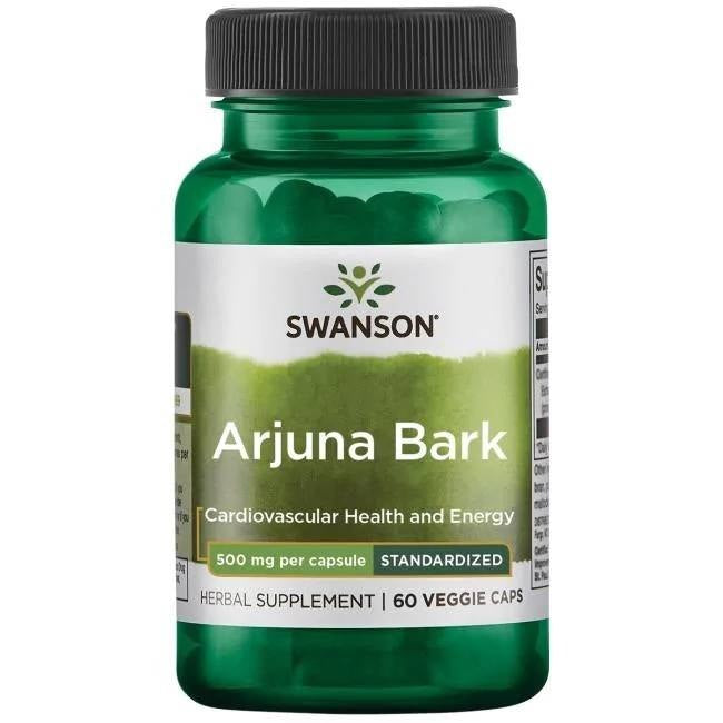 Swanson Arjuna ekstraktas 500 mg 60 kapsulių