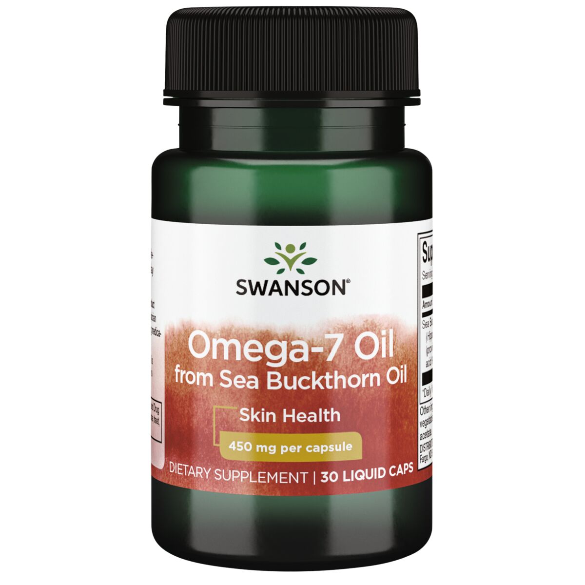 Swanson Omega-7 aliejus iš šaltalankių aliejaus 30 kapsulių