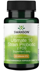 Swanson Ultimate 16 kamieninių probiotikų su FOS 60 kapsulių