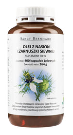KRAUTERHAUS SANCT BERNHARD juodųjų kmynų aliejus 500 mg 400 kapsulių